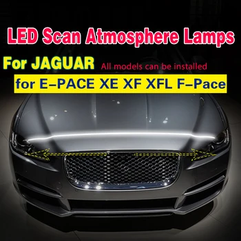 1pcs LED DRL Para a Jaguar E-RITMO XE XF XFL F-Ritmo luzes Diurnas luz de Nevoeiro de Digitalização de Partida do Carro Decorativa Atmosfera Lâmpadas DRL