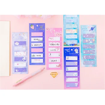 2pack/muito Criativo Sticky Note Planejador de Adesivos coreano papel de carta Combinação de N Vezes Seis Escritório de Design lembretes