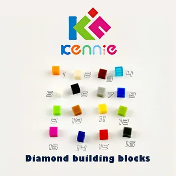 40500pcs/monte Kennie mini NÃO.3070 em Massa de Peças de cor em massa de Televisão Bloco 1X1 Partículas Clássico Diamante blocos de construção, Peças de brinquedos de DIY