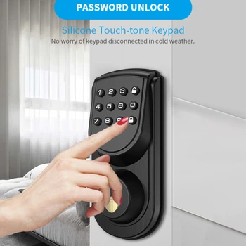 atresia Mecânica palavra-passe de chave de bloqueio, na porta do quarto, porta de madeira, inteligente palavra-passe de bloqueio