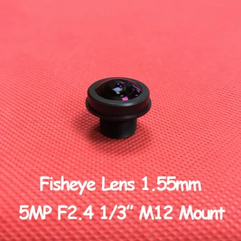 De 5 Megapixels F2.4 1/3 polegadas Super Grande Angular 194 grau Lente olho de peixe de 1,55 mm para 4MP OV4869 Câmera do IP do CCTV