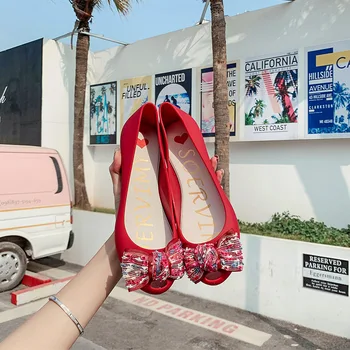 Flor Do Arco Jelly Shoes Mulheres De Verão, Sandálias De Plástico Insided Cunhas De Calcanhar 2021 Verão Sandálias Femininas Causal Tênis Slip On Sapatos
