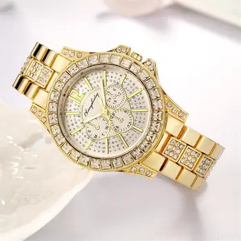 Luxo de Ouro Mulheres Relógio de Quartzo da forma das Senhoras relógio de Pulso Relógio Feminino Montre Homme dropshipping 2022 produtos mais vendidos