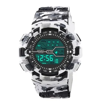 Moda Impermeável Homens Menino Lcd Digital Cronômetro Data de Borracha do Esporte Relógio de Pulso de Luxo Relógio de Pulso de Homem Relógio Relógio Masculino