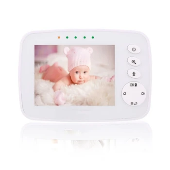 Monitor de bebê com Câmera de Sensor de Temperatura com Display LCD de 2 Vias Falar Visão Noturna