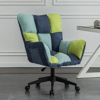 Nordic Escritório Tecido Cadeiras para Escritório Mobiliário Confortável Sedentários Executivo Cadeira de Escritório Ergonómica Volta Elevador de Cadeira Giratória