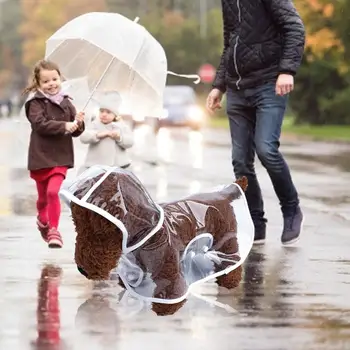 Roupas para cães Adoráveis Mordida Pet resistentes Capa de chuva Fácil de usar Elástico de Plástico para o filhote de Cachorro para Cachorro