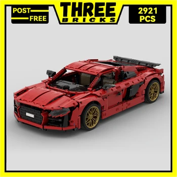 Threeblokcs Moc Blocos de Construção Super Carro esportivo de Série do Modelo Campeão de Velocidade da Tecnologia de Tijolos DIY de Brinquedos Para as Crianças Presentes das Crianças